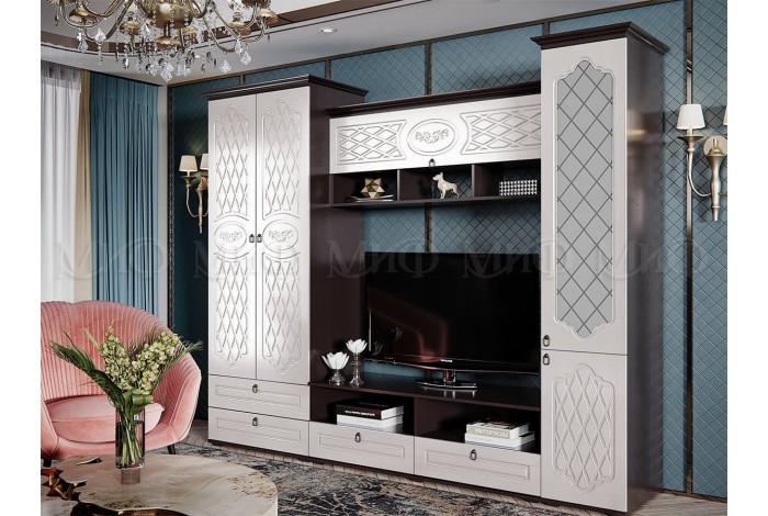 Гостиная Престиж венге - жемчуг