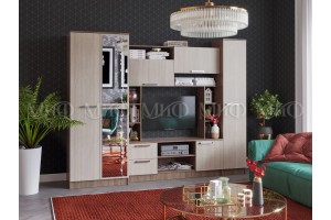 Гостиная "Флора" (ясень шимо светлый - ясень шимо темный)