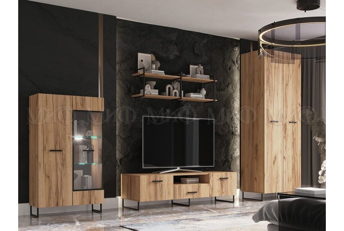 Гостиная Нэнси LOFT дуб крафт золотой