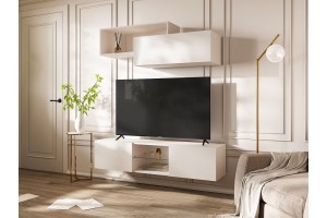 Тумба под ТВ "Норд" подвесная (кашемир - кашемир)