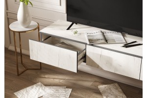 Гостиная "Норд-2" (дуб крафт белый - дуб крафт белый)