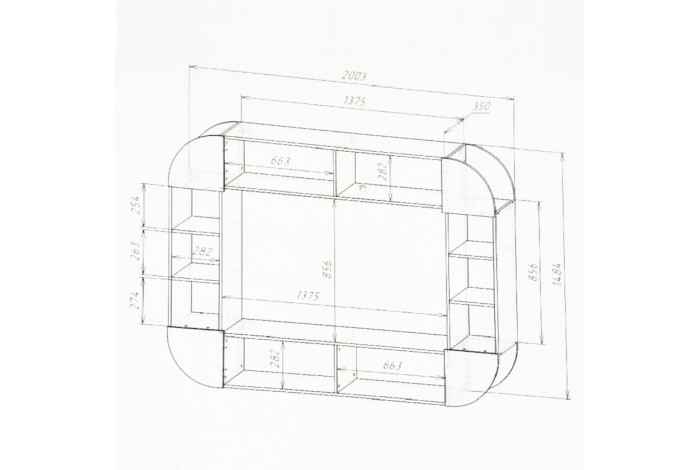Гостиная Норд зона ТВ кашемир