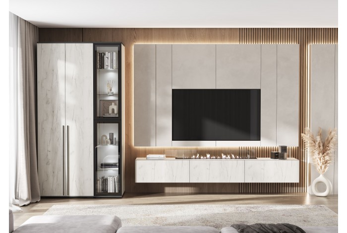 Гостиная Норд дуб крафт белый