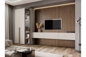 Гостиная "Норд" (дуб крафт серый- кашемир)