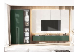 Гостиная "Норд" (графит - изумруд)