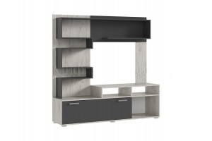 Гостиная "Рица" (дуб крафт белый - графит)