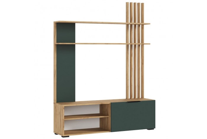 Гостиная Роджина дуб крафт золотой - изумрудный