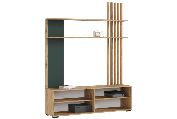 Гостиная Роджина дуб крафт золотой - изумрудный