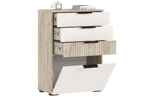 Комод Роджина 600 (дуб крафт серый - кашемир)