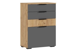 Комод Роджина 600 (дуб крафт золотой - графит)