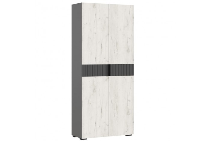 Гостиная Роджина - 1 графит - дуб крафт белый