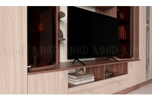 Гостиная "Венеция" (ясень шимо светлый - ясень шимо тёмный)