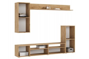 Гостиная "Верона" 2,13 м (дуб крафт золотой - графит)