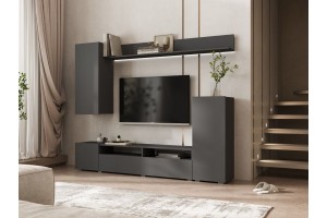 Гостиная "Верона" 2,13 м (графит - графит)