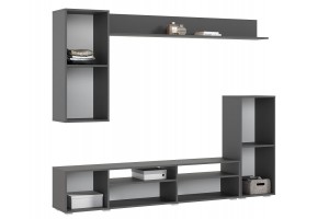 Гостиная "Верона" 2,13 м (графит - графит)