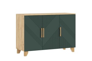 Комод "Ирис" (1200) (Браш Мени Грин - Дуб Крафт)