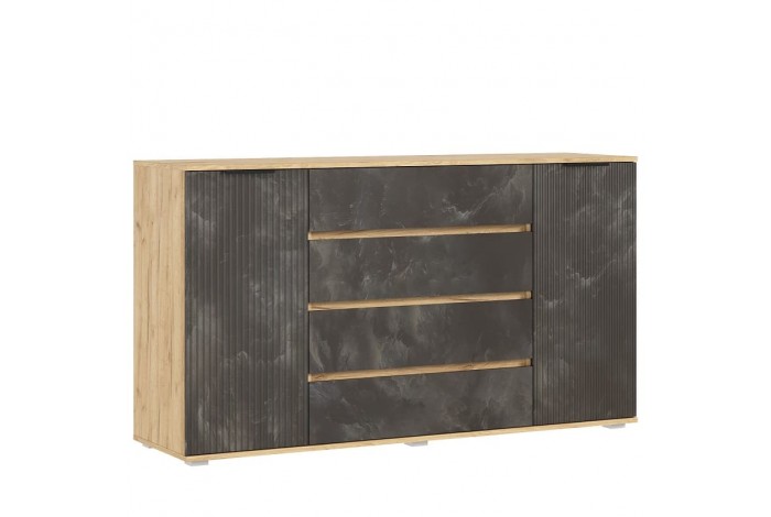 Спальня Марвэл Дуб Крафт Золотой - Мальта Грей