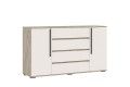 Комод Норд 2 двери 4 ящика 1600 дуб крафт серый - кашемир