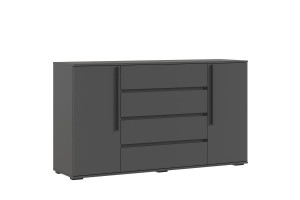 Комод Норд 2 двери 4 ящика (Графит)