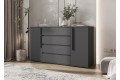 Комод Норд 2 двери 4 ящика 1600 графит