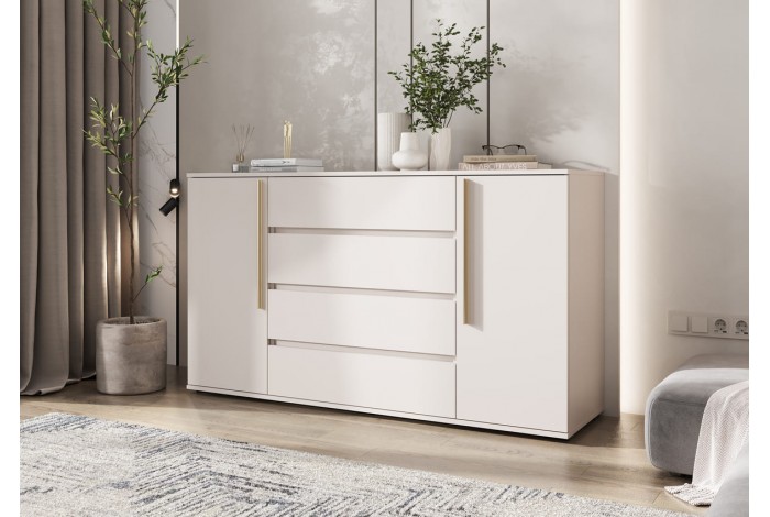 Комод Норд 2 двери 4 ящика кашемир