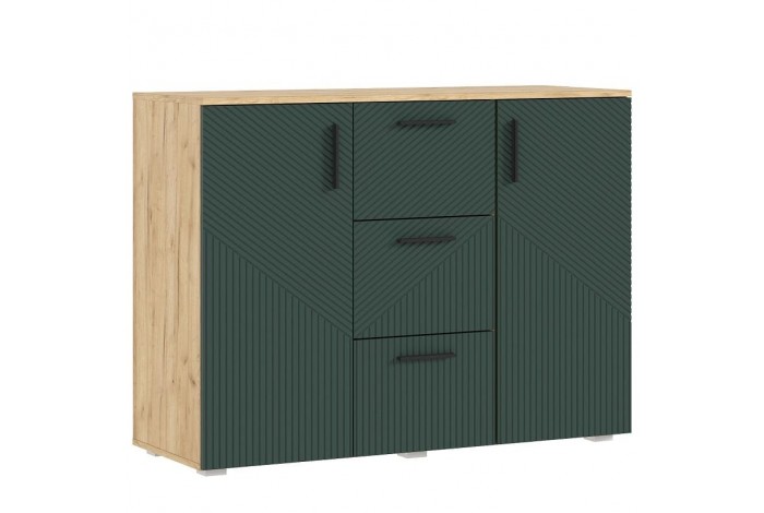 Спальня Сильвия - 2 Дуб Крафт Золотой - Браш Мени Грин