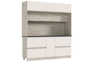 Кухня "Карина" 3,2 ВТ дуб крафт серый - кашемир