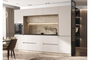 Кухня "Карина" 3,2 ВТ дуб крафт серый - кашемир