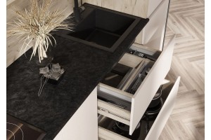 Кухня "Карина" 3,2 ВТ дуб крафт серый - кашемир