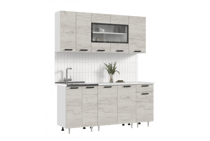 Кухня Рио 1,8 м дуб крафт белый