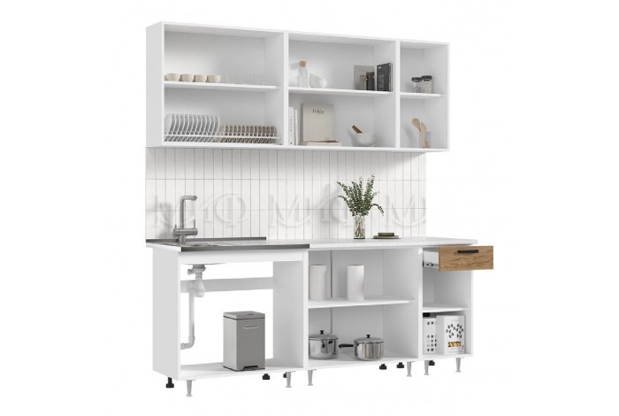 Кухня Рио 2,0 м дуб крафт золотой