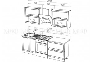 Кухня "Монако" 1,6 м комплект 2 (графит софт - белый снег софт)