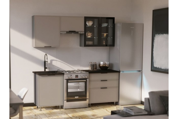 Кухня Николь 1,4 м комплект 2 холст латте