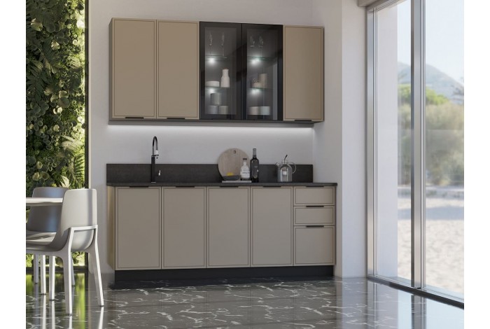 Кухня Николь 2,0 / 900 м холст латте