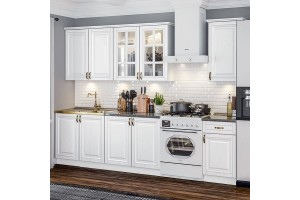 Кухня "Престиж" 2,0 м / 900 комплект №3 (белый - браш вайт)