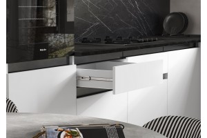 Кухня угловая "Техно-6" 1,8х3,0 м ВТ (белый - браш вайт)