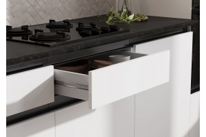 Кухня "Техно-6" 3,0 м1080 ВТ Белый - Белый снег Софт - Прайм орех