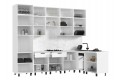 Кухня угловая Техно комплект №6 1,8х3,0 м ВТ белый - белый глянец