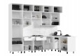 Кухня угловая Техно комплект №8 1,8х3,0 м ВТ белый - белый глянец