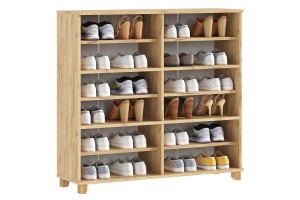 Тумба для обуви "Ирис" (Дуб Крафт золотой - Браш Вайт)