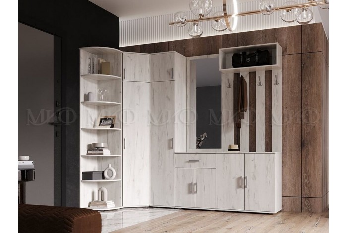 Прихожая Ева NEW-2 дуб крафт белый