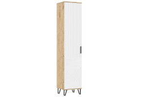 Пенал "Флэш" закрытый (дуб крафт золотой - браш вайт)