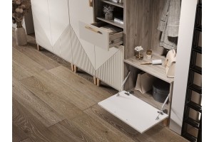 Прихожая "Ирис-4" Дуб Крафт Серый - Кашемир