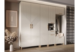 Прихожая "Ирис-4" Кашемир - Кашемир