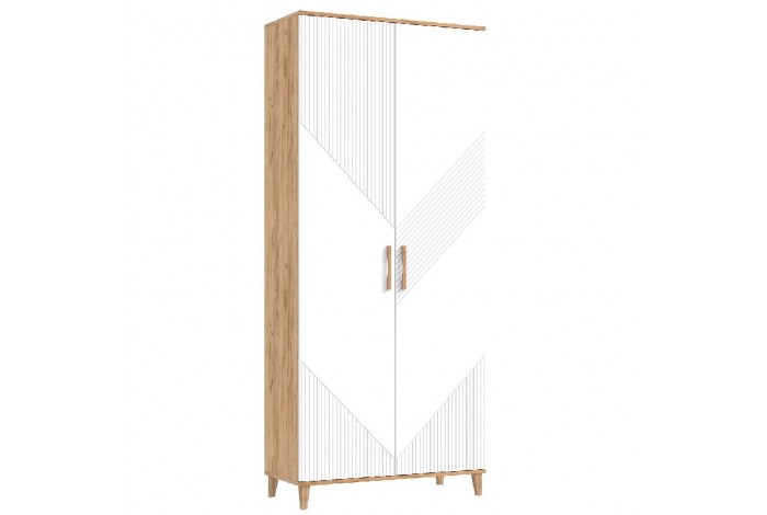 Прихожая Ирис-3 Дуб Крафт Золотой - Браш Вайт