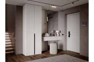 Набор Марвэл в прихожую Шкаф 2-х ств и Полка косметическая (Кашемир - Кашемир)