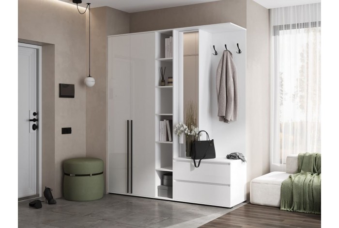 Пенал Норд открытый белый