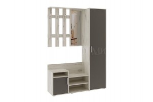 Прихожая "Визит" (дуб крафт белый - графит)