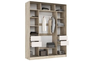 Набор мебели для спальни "Роджина" (Дуб Крафт Серый - Кашемир)