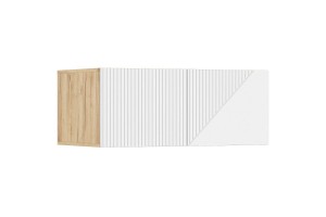 Антресоль "Ирис" к 2-х ств шкафу (900) Дуб Крафт - Браш Вайт